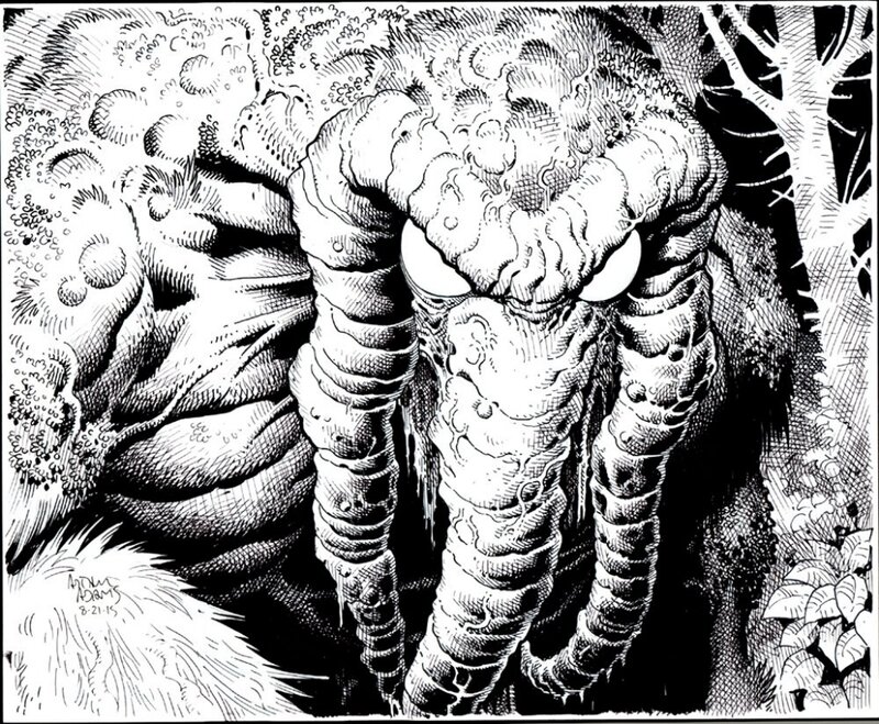 Man-Thing by Art Adams - Illustration originale