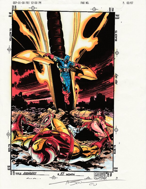 Tom Smith, Avengers (1998) 37 cover - Original art