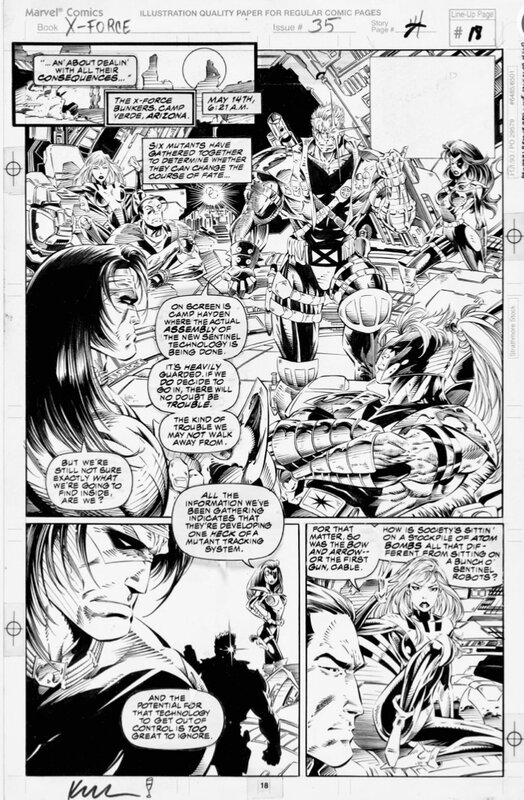 X-Force 35, page 14 by Daniel (Sold) - Original art
