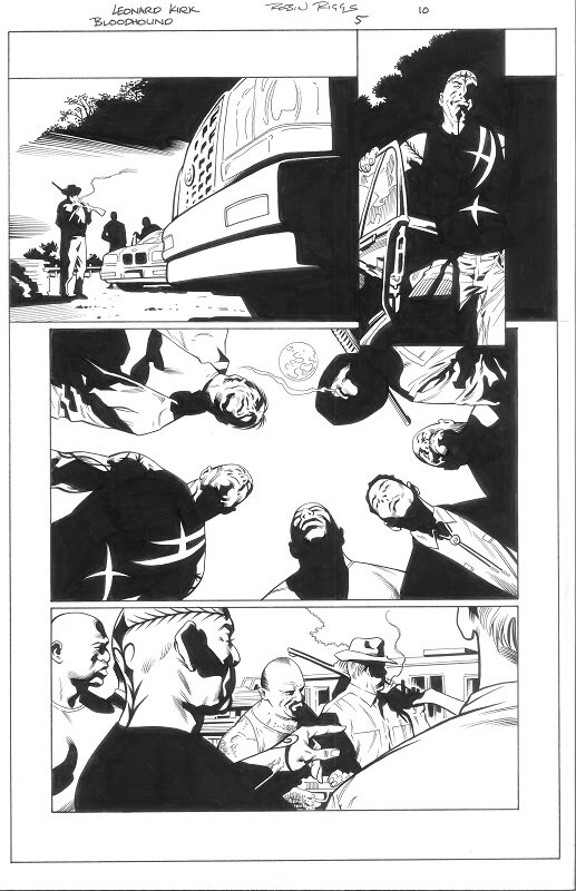 Leonard Kirk, Robin Riggs, Bloodhound #5 page 10 - Planche originale