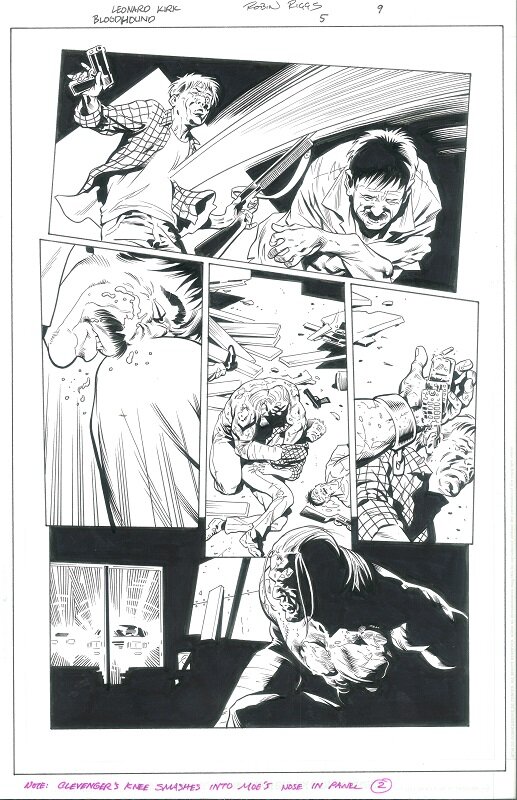 Leonard Kirk, Bloodhound #5 page 9 - Comic Strip