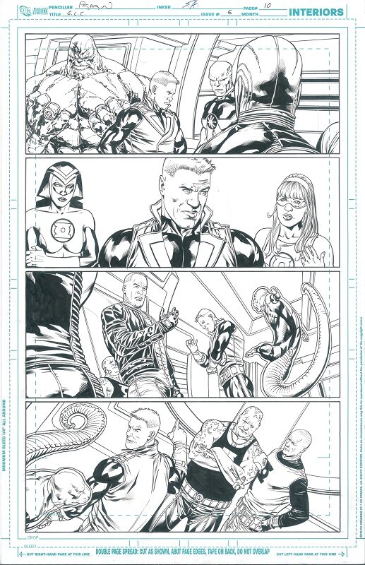 Fernando Pasarin, Scott Hanna, Green Lantern Corps v2 #5 page 10 - Planche originale