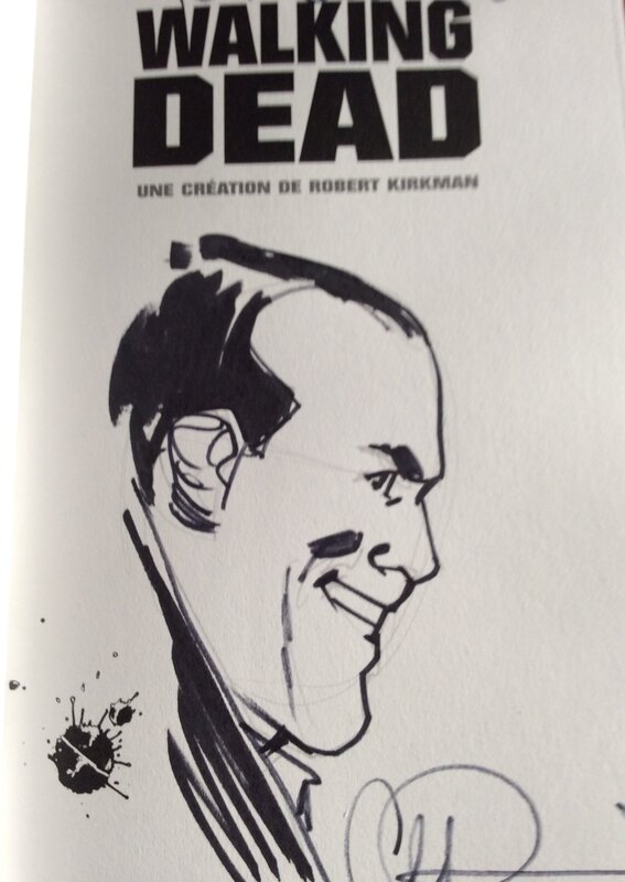 Negan par Charlie Adlard - Dédicace