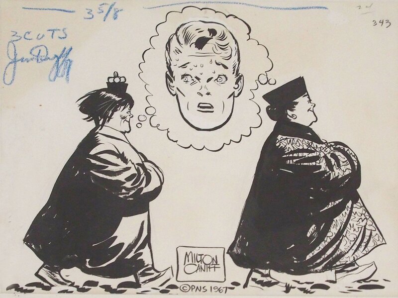 Steve Canyon by Milton Caniff - Original Illustration