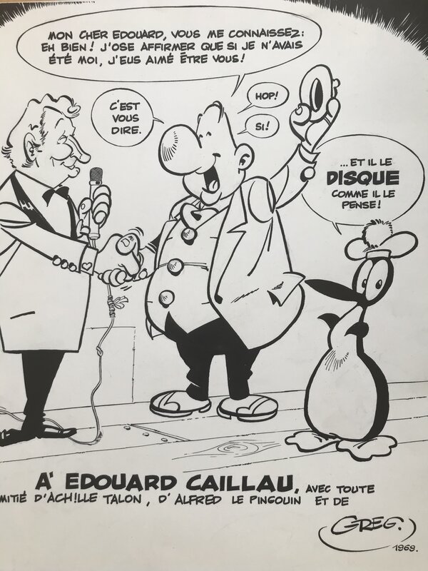 Greg, Achille talon et alfred - Dédicace