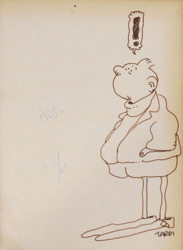Tintin vu par Tardi - Illustration originale