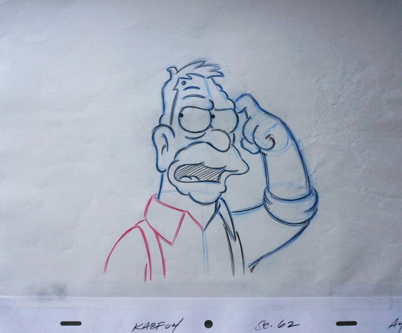 Les Simpsons par Matt Groening - Planche originale