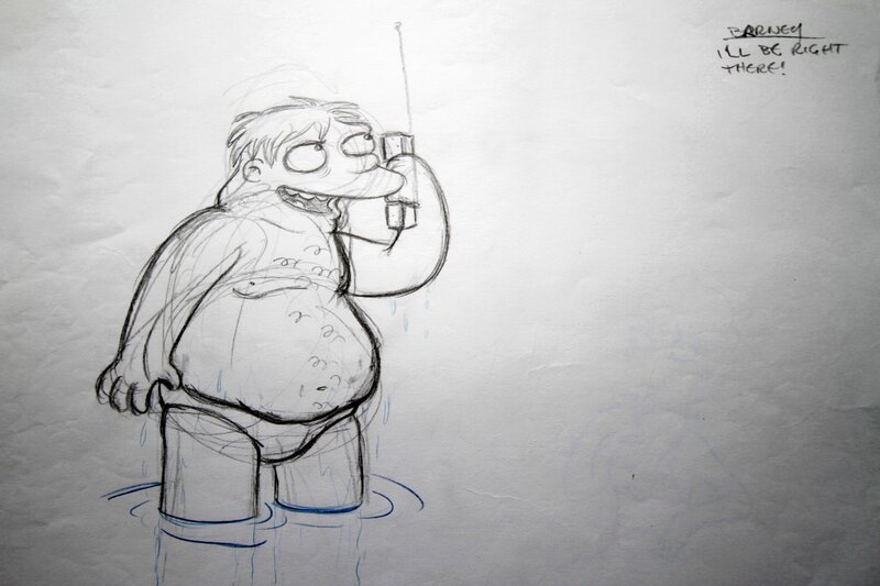 Les SImpsons par Matt Groening - Planche originale