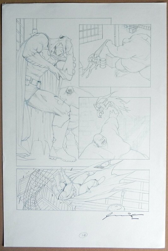 Ariel Olivetti, Batman Legends of the Dark Knight page 18 - Planche originale