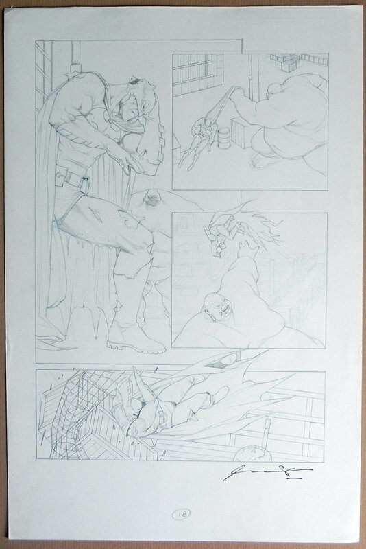 Ariel Olivetti, Batman Legends of the Dark Knight page 18 - Planche originale