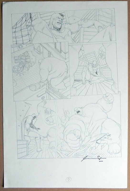 Ariel Olivetti, Batman Legends of the Dark Knight page 19 - Planche originale