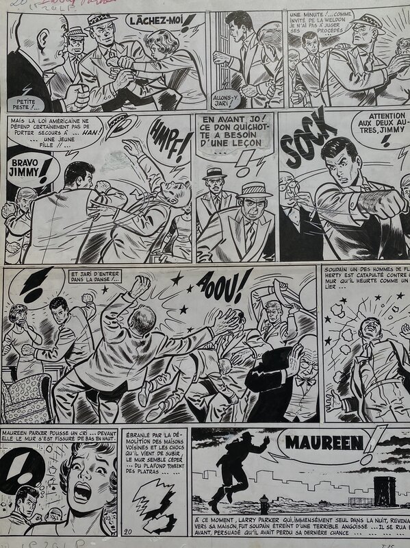 Raymond Reding, Jari / Dernière chance de Larry Parker / nr5 / p20 - Planche originale