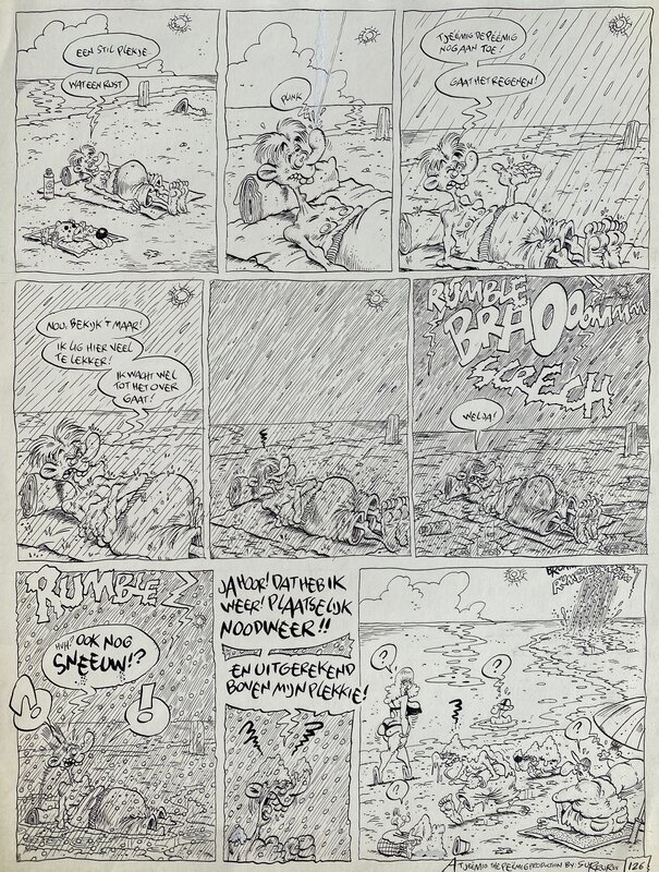 Eric Schreurs, Joop Klepzeiker / Plaatselijk noodweer - Comic Strip