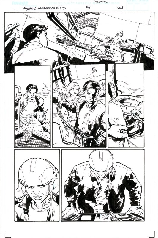 Stuart Immonen, Wade Von Grawbadger, Shockrockets #5 page 21 - Comic Strip