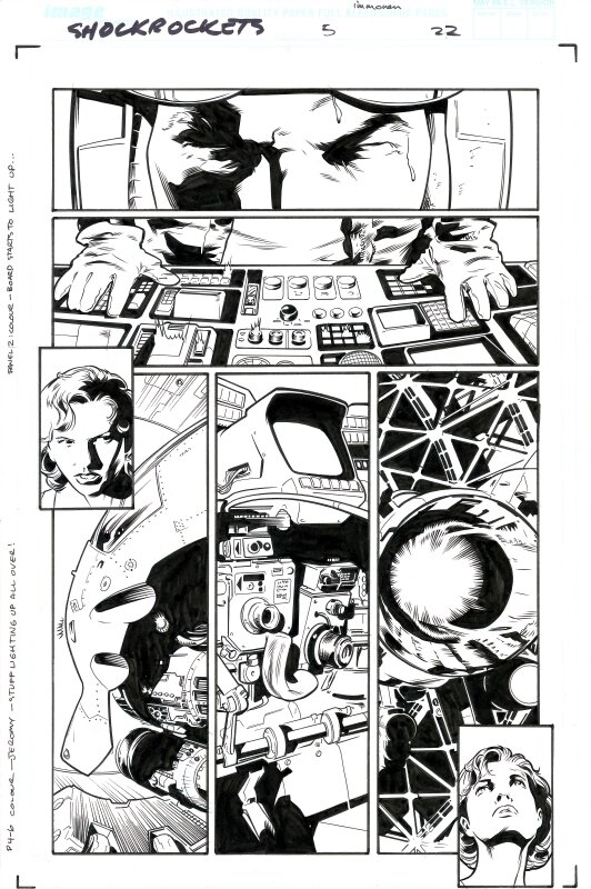 Stuart Immonen, Wade Von Grawbadger, Shockrockets #5 page 22 - Planche originale