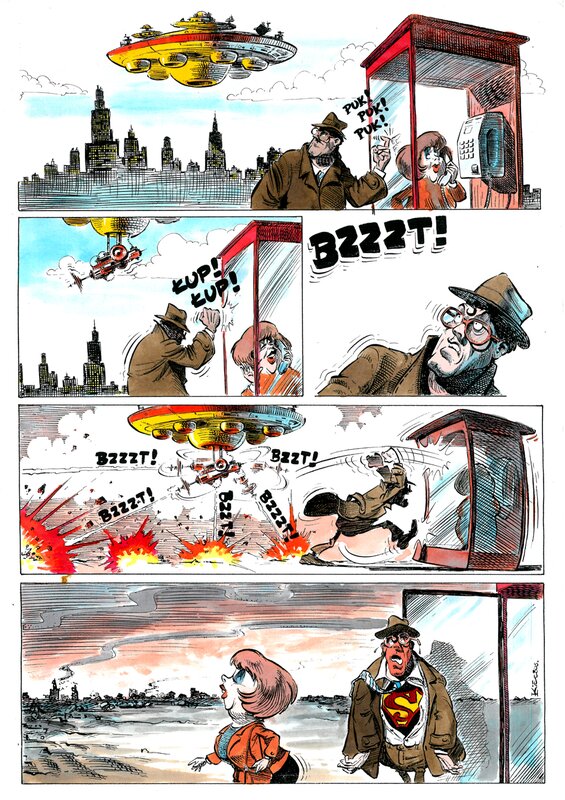 Slawomir Kiełbus, Superman versus Woman ;-) - Comic Strip