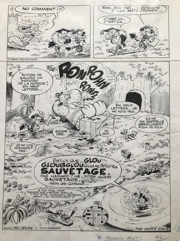 La jungle en folie par Mic Delinx - Planche originale