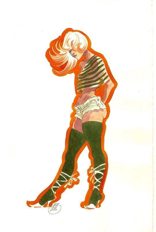 Girl par Montse Martín - Illustration originale
