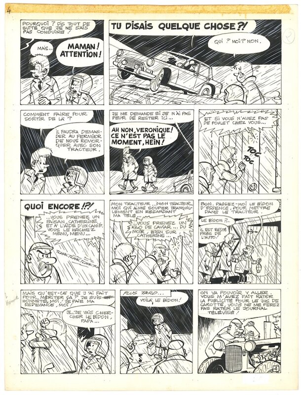 Will, René Goscinny, Record et Véronique - Récit en 6 pages de Record et Véronique - Comic Strip