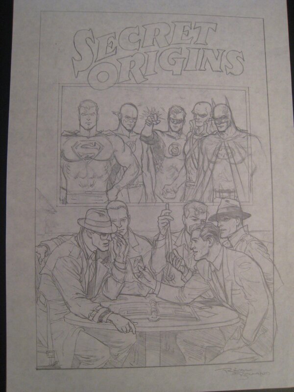 Brian Bolland, Secret Origins Collection. Cover pencil prelim - Œuvre originale