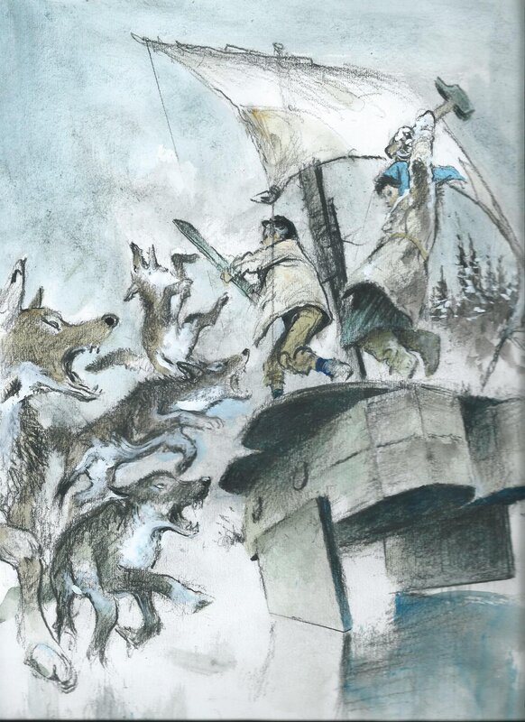 Steve Severin by René Follet - Original Illustration
