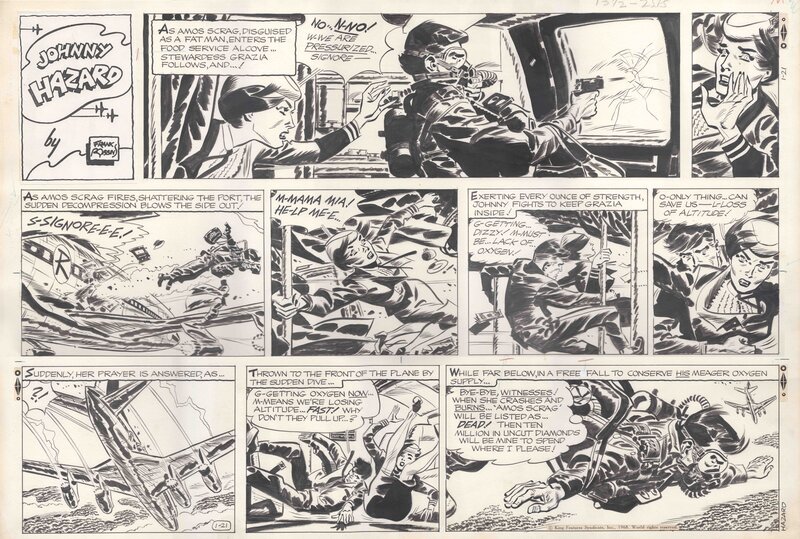 Frank Robbins, Johnny Hazard, Sunday, 21/01/1968 - Comic Strip