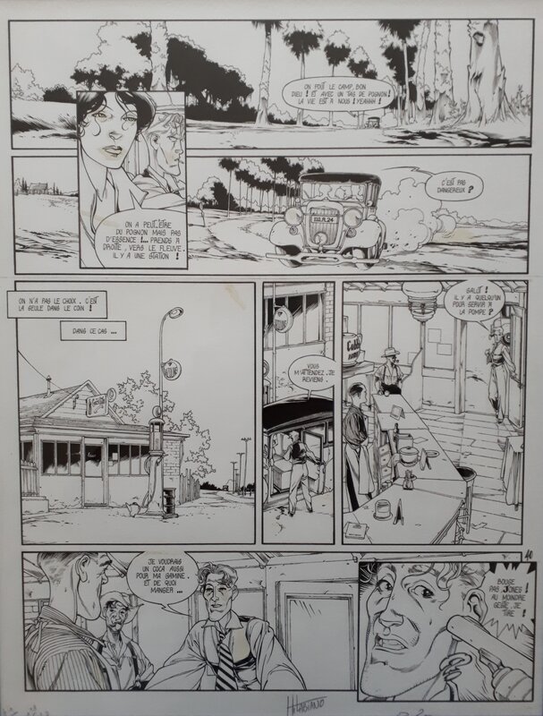 Labiano : Dixie road -Tome 1, page 40 - Planche originale