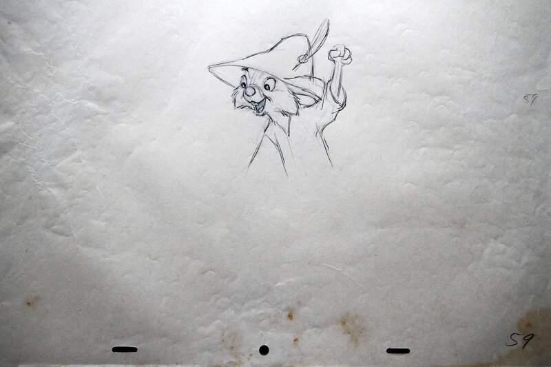 Robin des Bois par Frank Thomas, Studios Disney - Planche originale