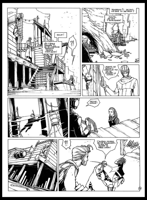 Nicolas Malfin, Daniel Pecqueur, 1999 - Golden City - Tome 2: Planche 26 - Planche originale