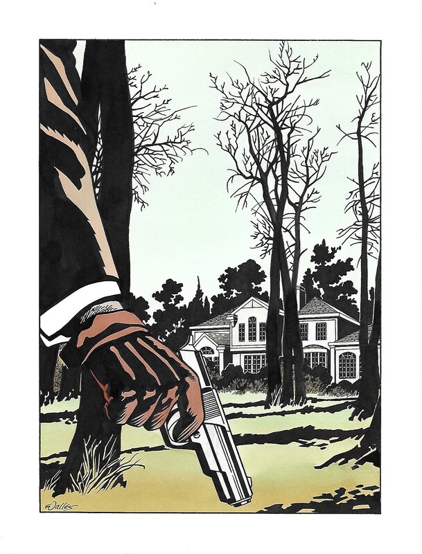 Tosca - Ex-libris by Francis Vallès - Original Illustration