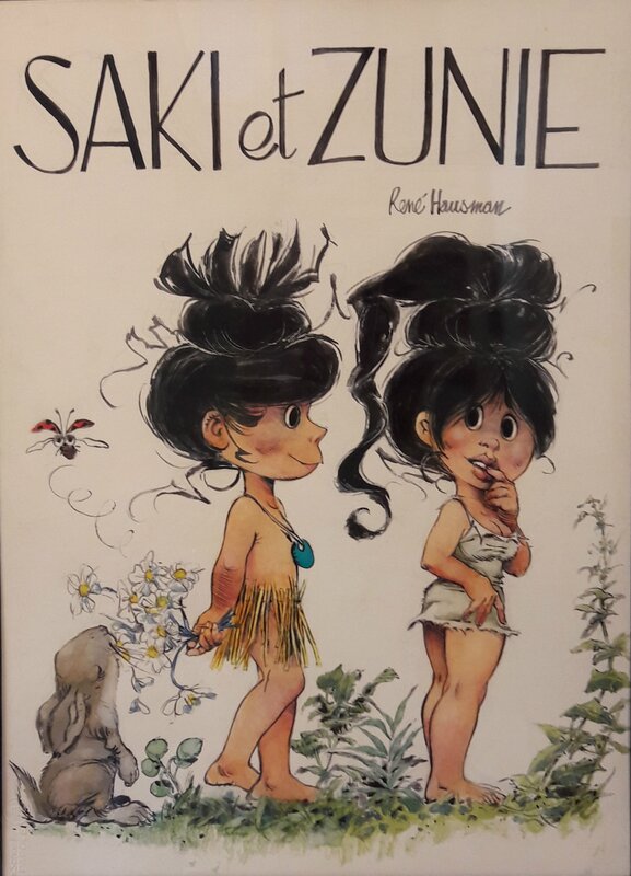 Saki & Zunie par René Hausman - Couverture originale