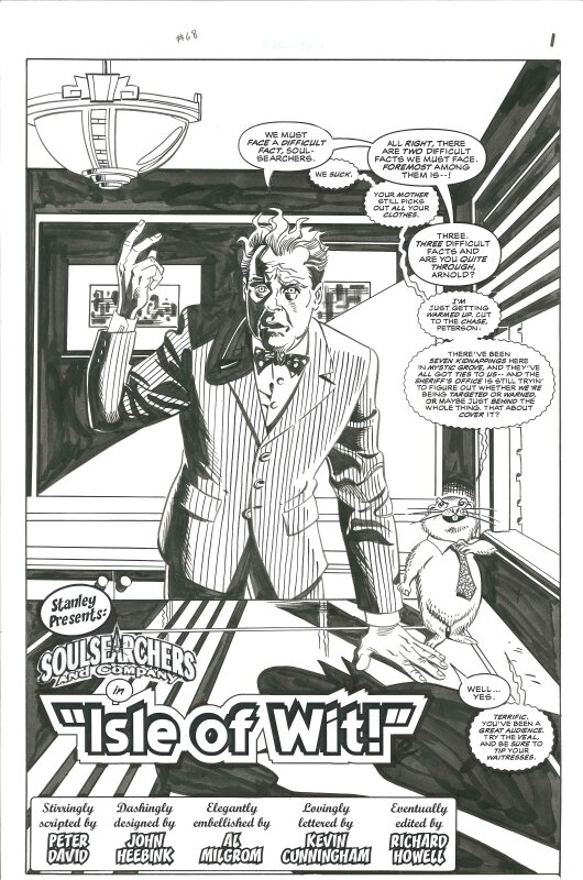 John Heebink, Al Milgrom, Peter David, Kevin Cunningham, Soulsearchers and Company #68 page 1 - Planche originale