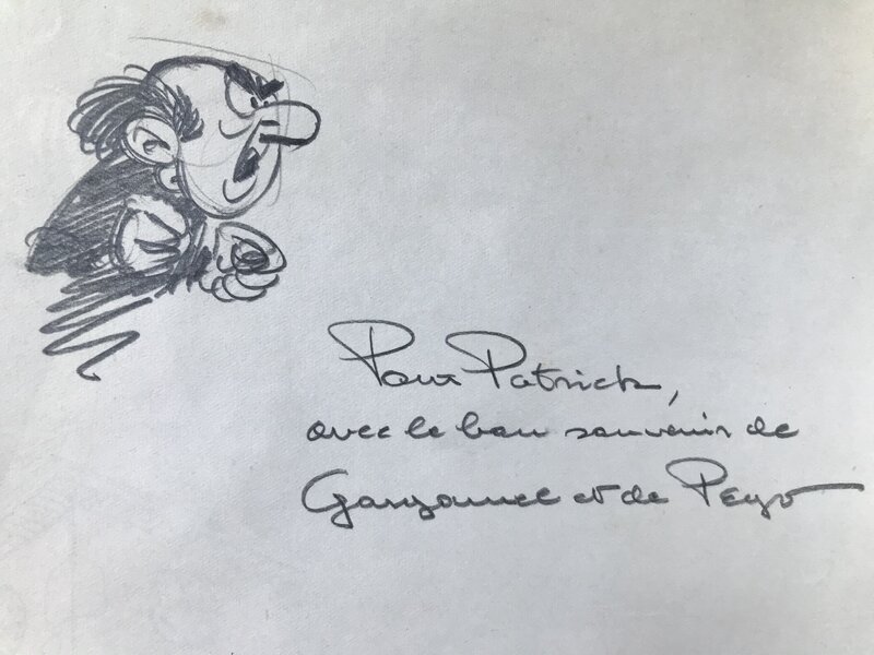 Gargamel par Peyo - Dédicace