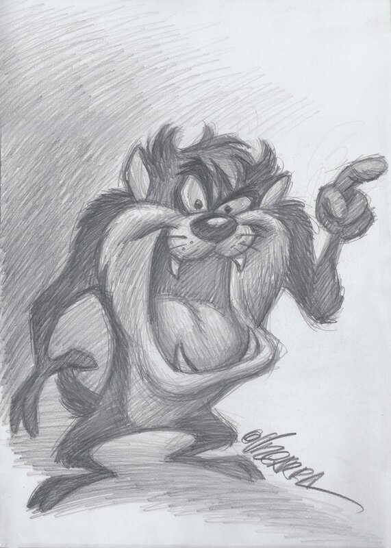 Taz par Joan Vizcarra - Illustration originale