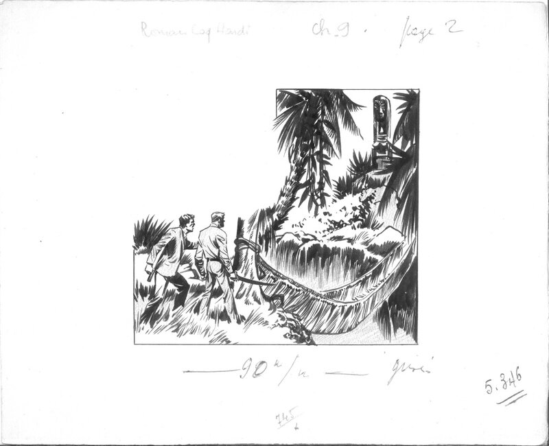 Pierre Eugène Duteurtre, Dut, Coq Hardi 2ème série n° 9 : La Patrouille des glaces chapitre 9 page 2 - Illustration originale