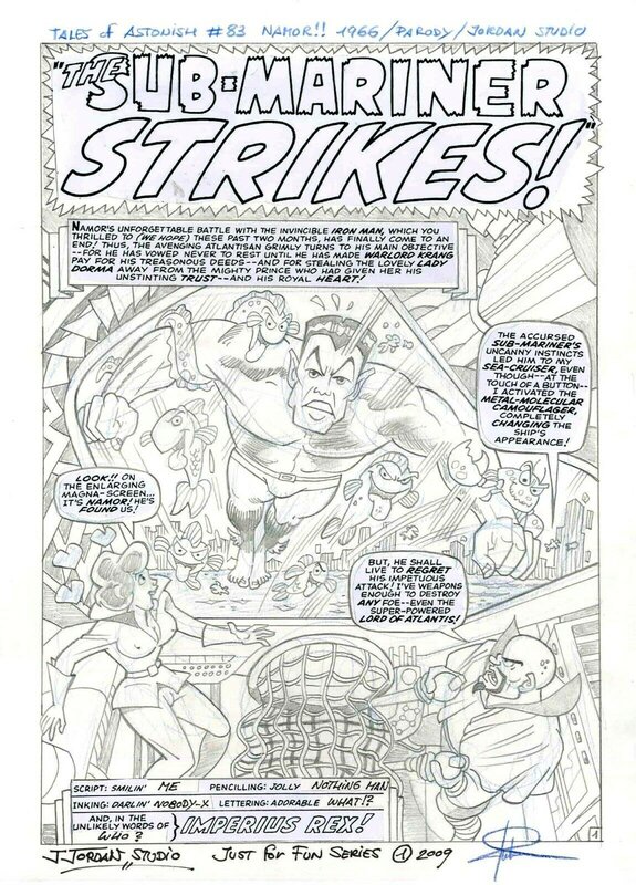 Julian Jordan, Namor/ The Sub-Mariner Strikes - Original art