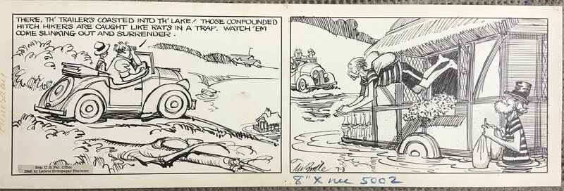Clifford McBride, NAPOLEON - strip 1947 - 2/4 - Planche originale