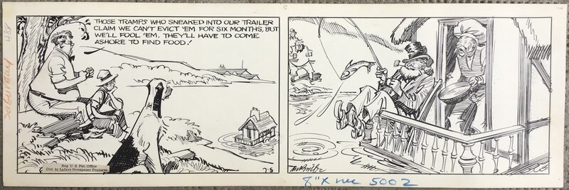 Clifford McBride, NAPOLEON - strip 1947 - 4/4 - Planche originale