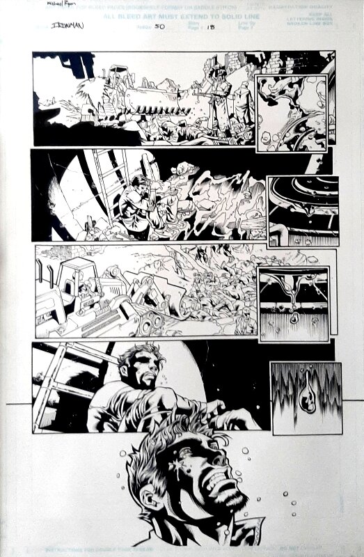 Michael Ryan, Sean Parsons, Iron Man v3 #50 page 18 - Planche originale
