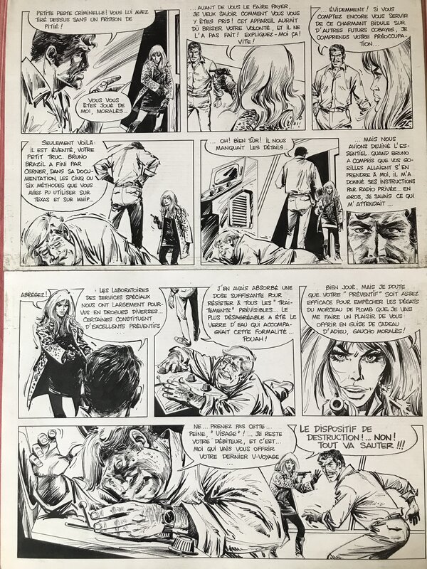 Bruno Brazil par William Vance - Planche originale