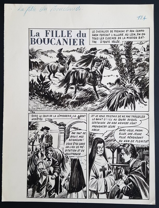 Dut, La fille du boucanier - planche 124 - Planche originale