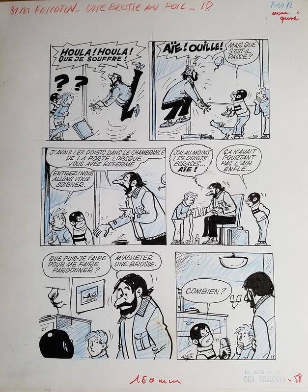 Pierre Lacroix, Bibi Fricotin - Une brosse au poil - planche 02 - Comic Strip