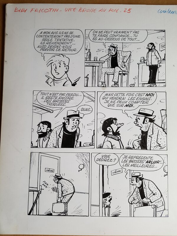 Pierre Lacroix, Bibi Fricotin - Une brosse au poil - planche 09 - Comic Strip