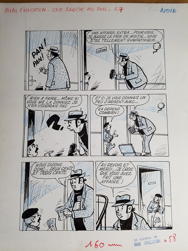 Pierre Lacroix, Bibi Fricotin - Une brosse au poil - planche 11 - Comic Strip