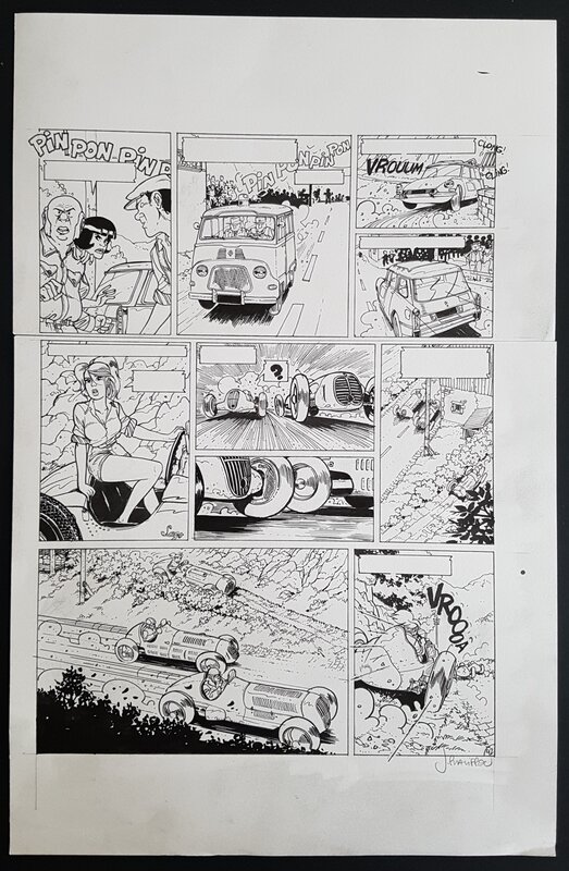 Jérôme Phalippou, Les enquêtes auto de Betsy T3 - planche - Planche originale