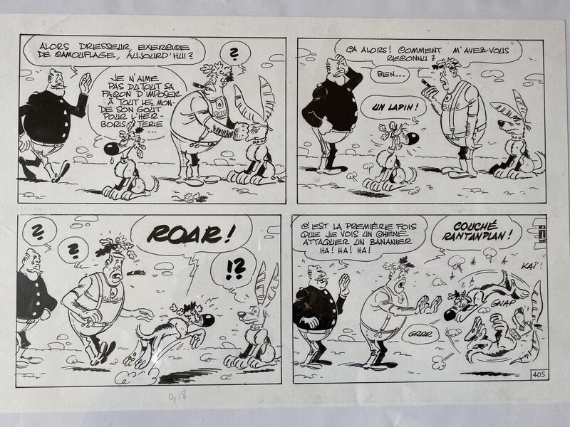 Rantanplan - Janvier- planche originale - Comic Strip