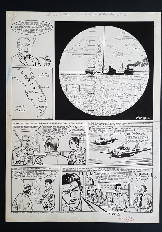 Claude Renard, Les belles histoires de l'oncle Paul - Le sous-marin se cachait dans un parc - planche - Comic Strip