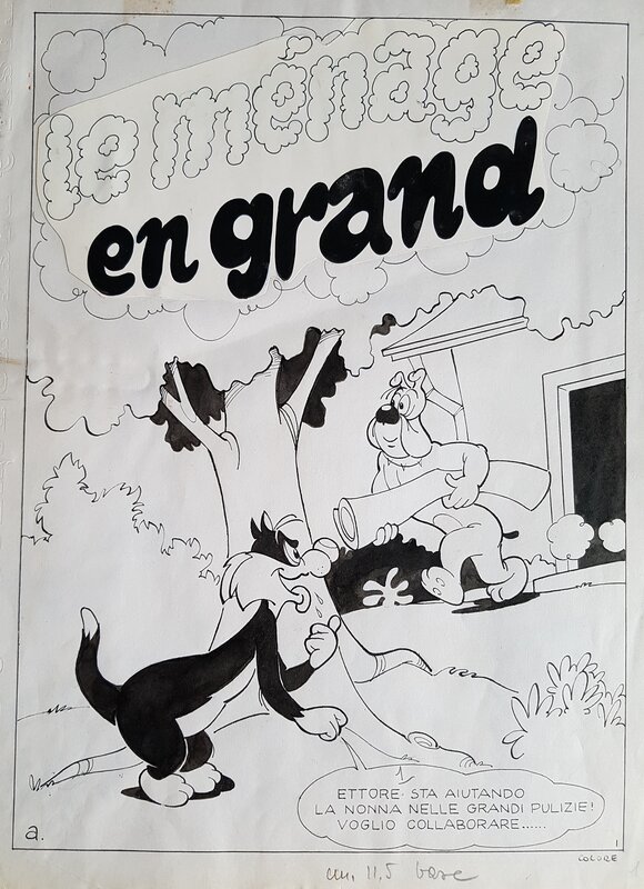 unknown, Titi et gros Minet - Le grand menage - couverture - Original Cover