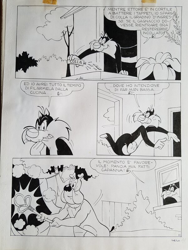 unknown, Titi et gros Minet - Le grand menage - planche 11 - Comic Strip