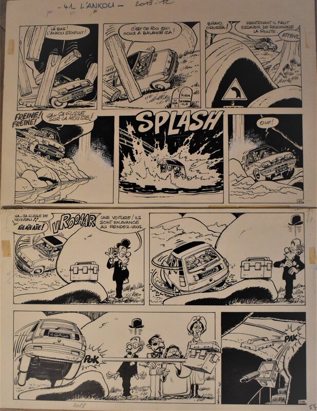 Spirou l'ankou par Jean-Claude Fournier - Planche originale